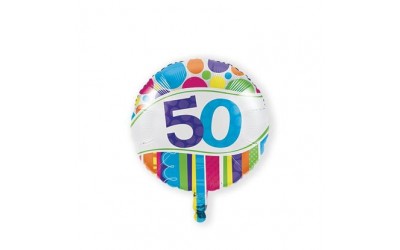 Folieballon 50 bright&bold  (zonder helium)